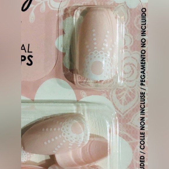 3 for $10 assorted pink lace artificial coffin shaped nail extensions FREE - Picture 5 of 13